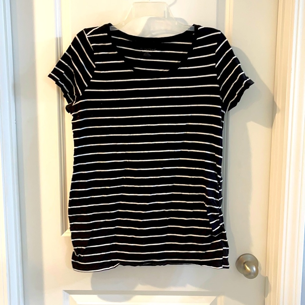 Striped maternity tee